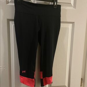 Under Armour Medium Black and Hot Pink Leggings